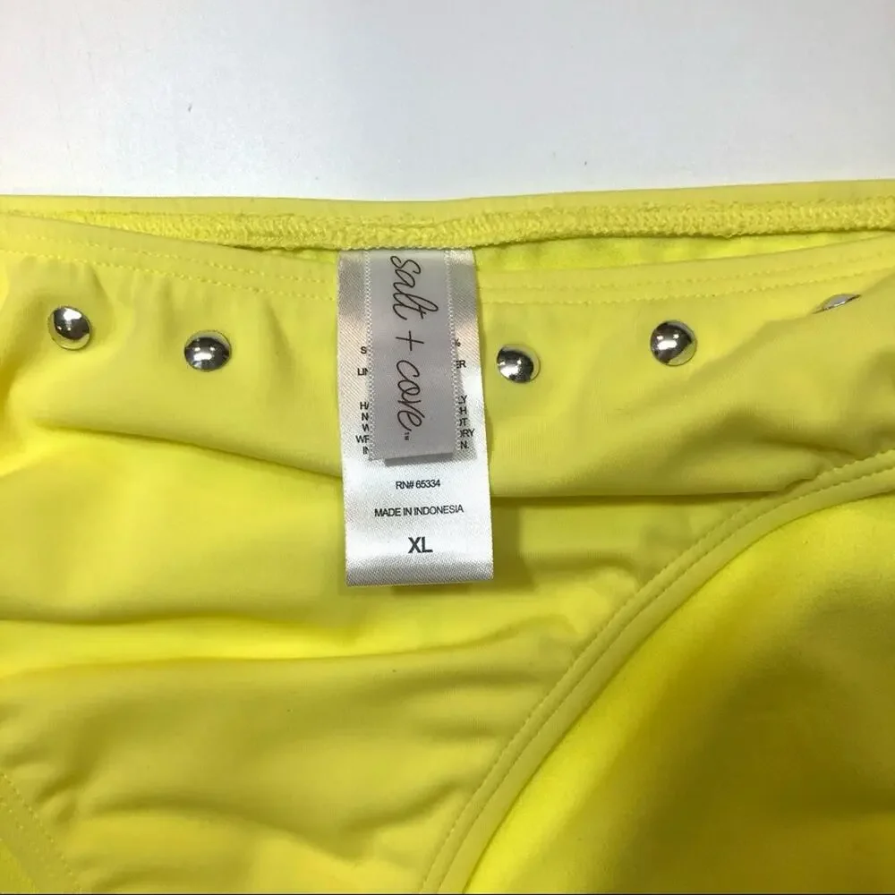 Salt + Cove LEMONADE Studded Bikini Swim Bottom